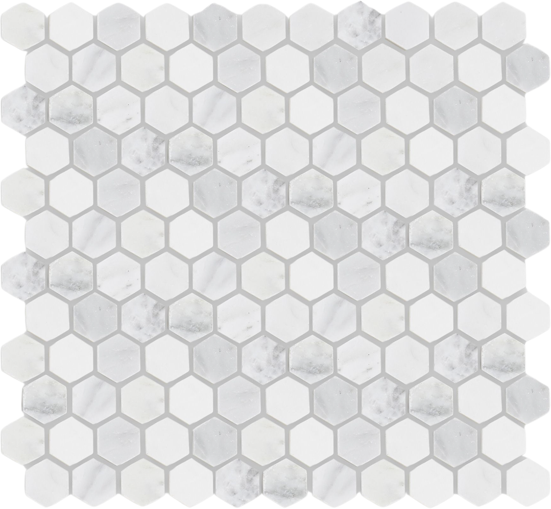East Hampton Hexagonal Mosaic, Honed