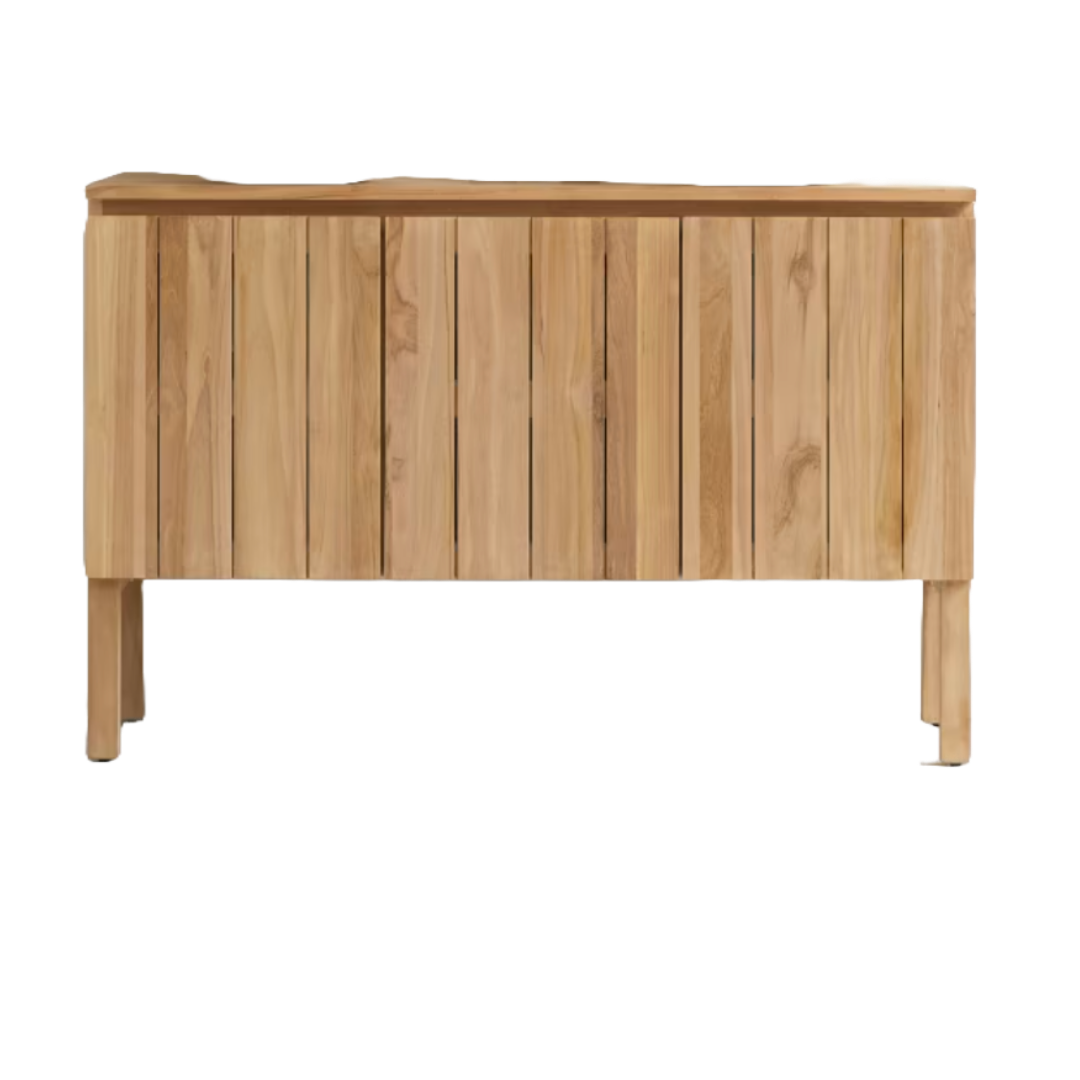 Jill Solid teak vanity unit 120 cm