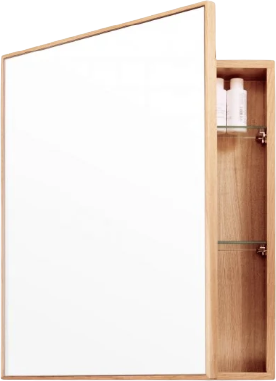 Wooden Bathroom Cabinet With Mirror