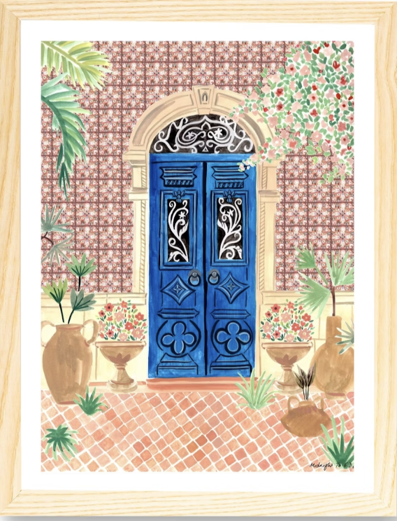 Portugese Door Art Print