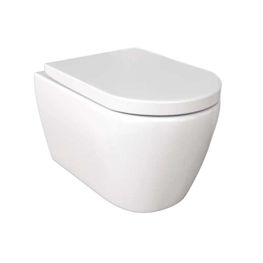 Saneux Uni Rimless Wall Hung Toilet & Soft Close Seat