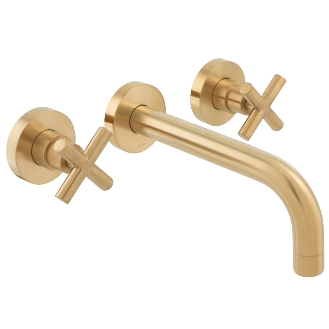 Vado Individual Elements Wall Mounted 3 Hole Basin Mixer Tap