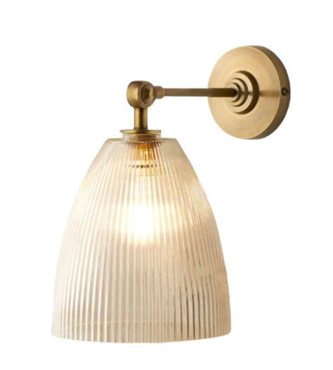 elbow wall fitting ip44 in antique brass with Smaller Qilin