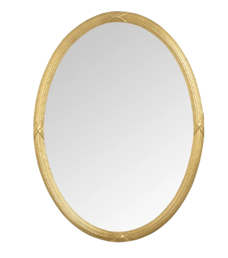 Castore Oval Gold Mirror