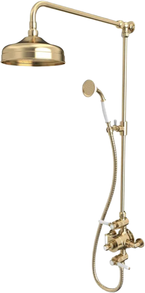 Lansdown Dual Function Shower System With Overhead Shower and Handset