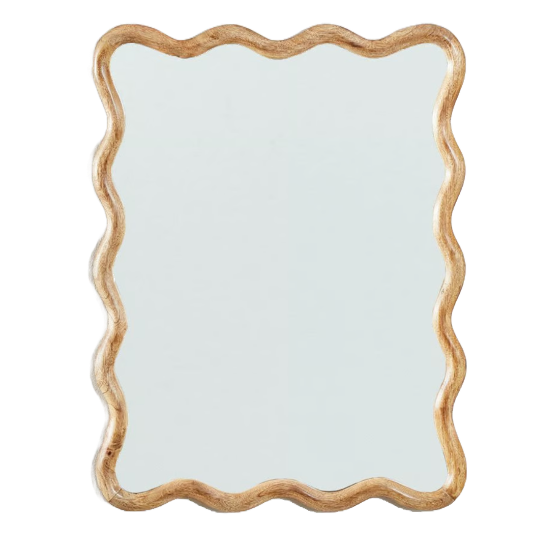 Rectangular wall mirror in mango wood Gilliam